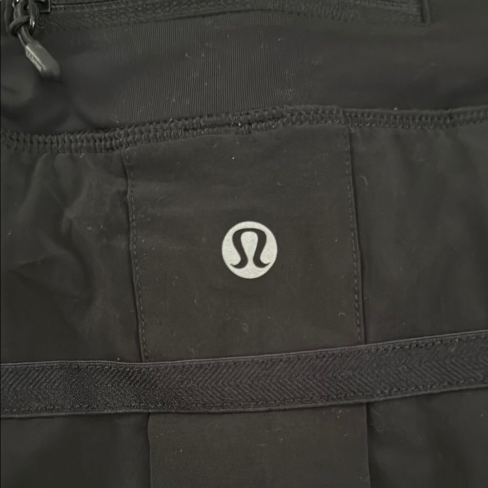 Lululemon Black Ruffled Running Skirt - Picture 2 of 6
